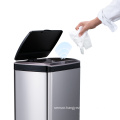 50L automatic bag change trash can 13 gallons trash can sensor stainless steel automatic sensing trash can